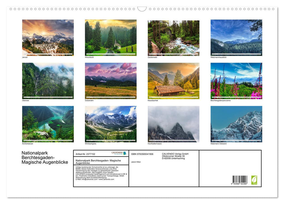 Nationalpark Berchtesgaden- Magische Augenblicke (CALVENDO Wandkalender 2027)