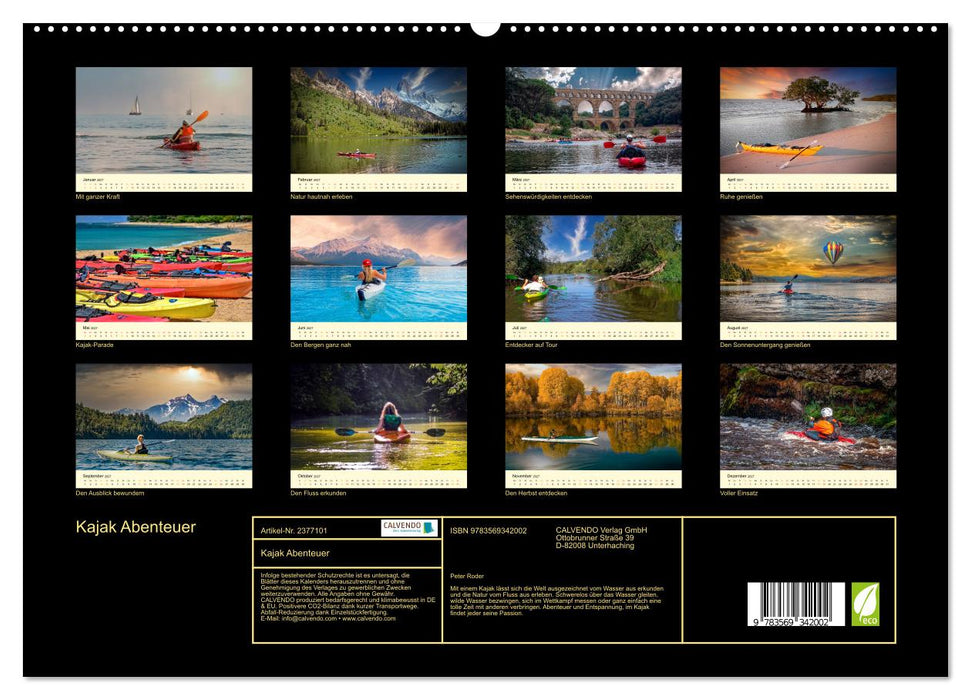 Kajak Abenteuer (CALVENDO Premium Wandkalender 2027)