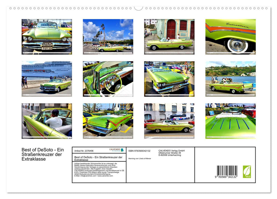 Best of DeSoto - Ein Straßenkreuzer der Extraklasse (CALVENDO Premium Wandkalender 2027)