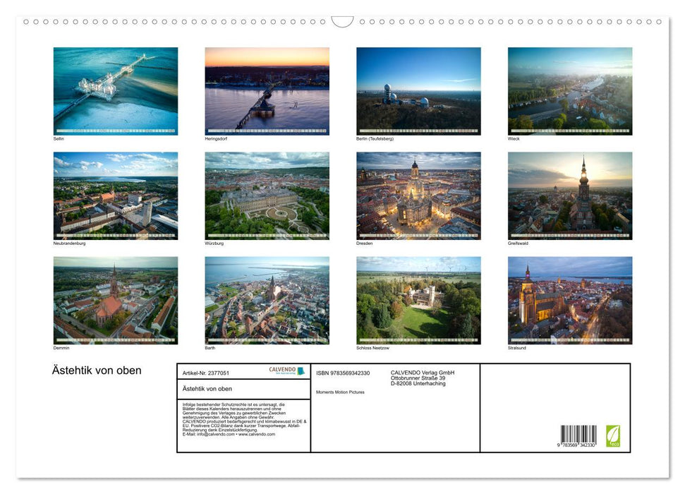 Ästehtik von oben (CALVENDO Wandkalender 2027)