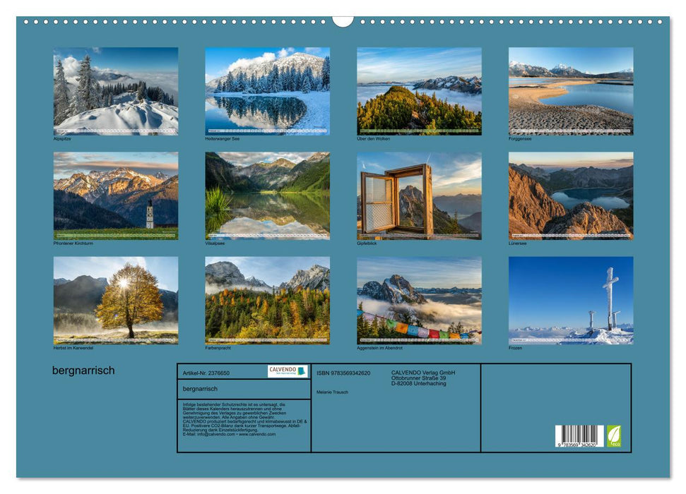 bergnarrisch (CALVENDO Wandkalender 2027)