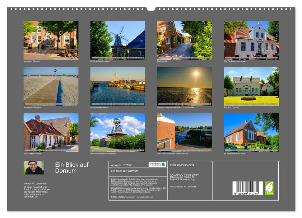 Ein Blick auf Dornum (CALVENDO Premium Wandkalender 2027)