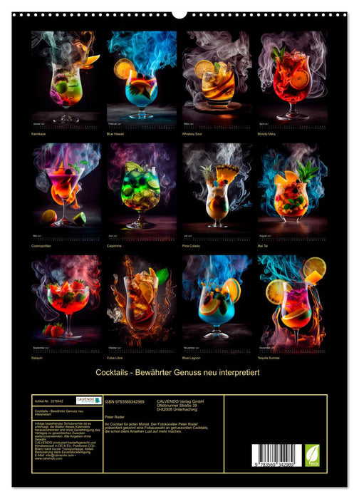 Cocktails - Bewährter Genuss neu interpretiert (CALVENDO Premium Wandkalender 2027)