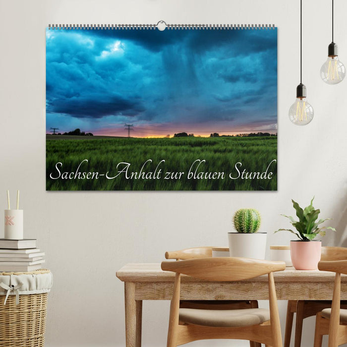 Sachsen-Anhalt zur blauen Stunde (CALVENDO Wandkalender 2027)
