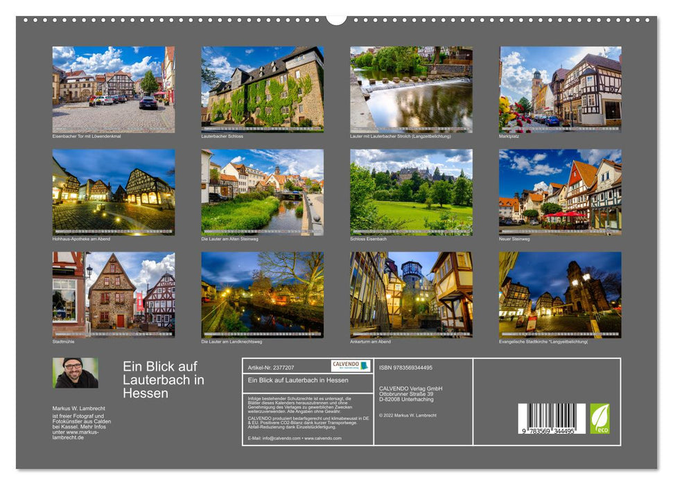 Ein Blick auf Lauterbach in Hessen (CALVENDO Premium Wandkalender 2027)