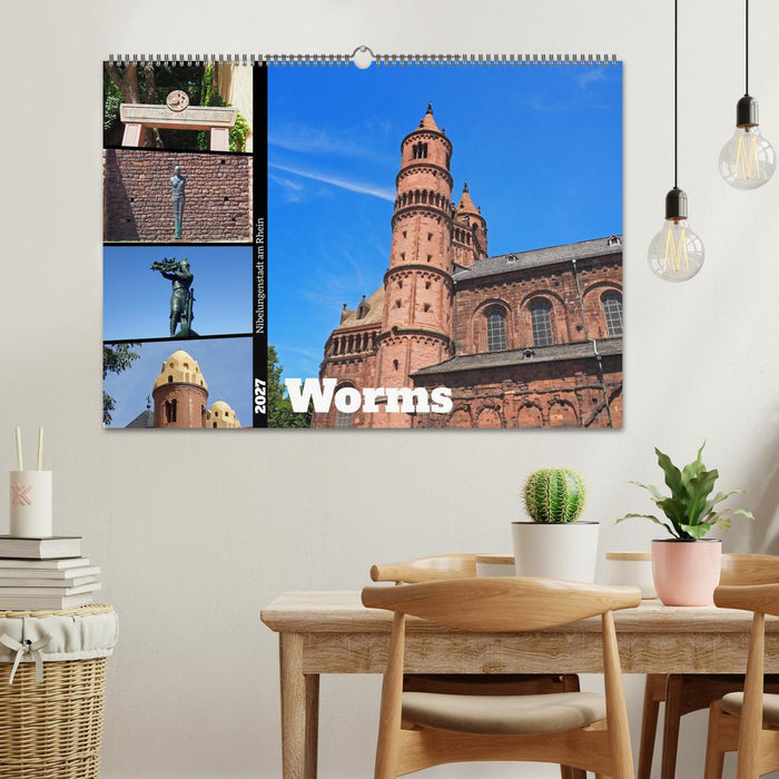 Worms-Nibelungenstadt am Rhein (CALVENDO Wandkalender 2027)