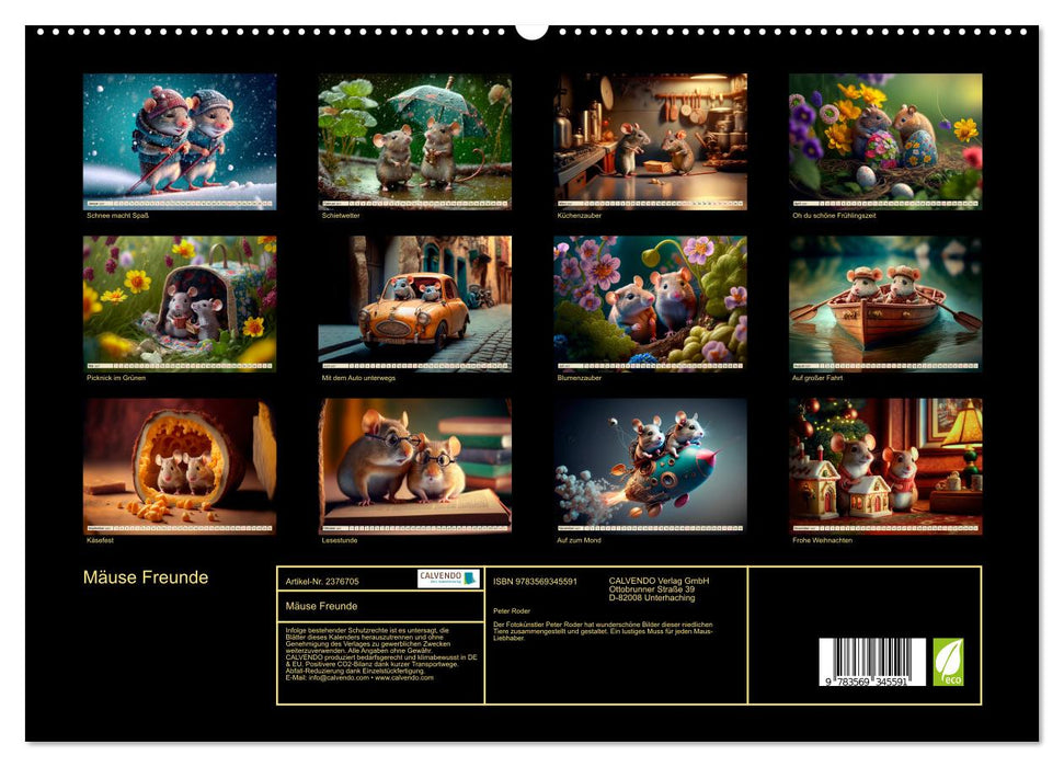 Mäuse Freunde (CALVENDO Premium Wandkalender 2027)