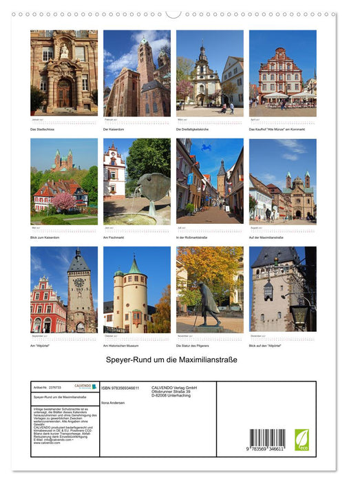 Speyer-Rund um die Maximilianstraße (CALVENDO Premium Wandkalender 2027)