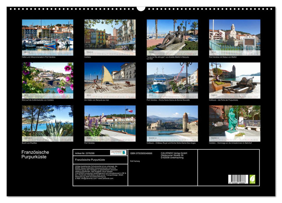 Französische Purpurküste (CALVENDO Wandkalender 2027)