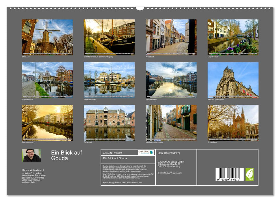 Ein Blick auf Gouda (CALVENDO Premium Wandkalender 2027)