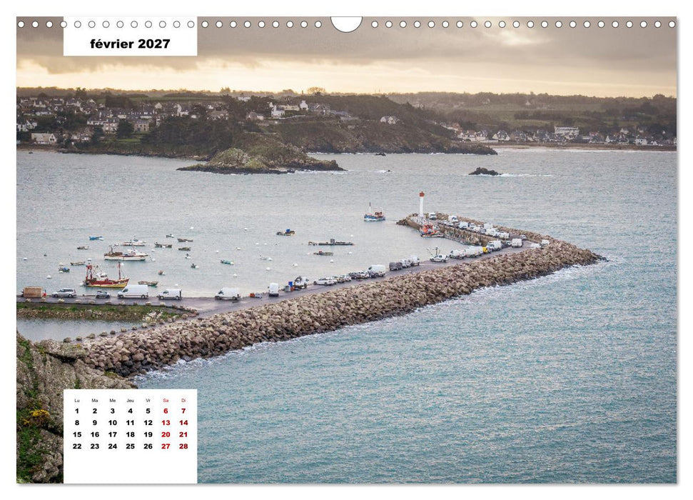 La Bretagne. La côte d'Emeraude et la côte de Penthièvre (CALVENDO Calendrier mensuel 2027)