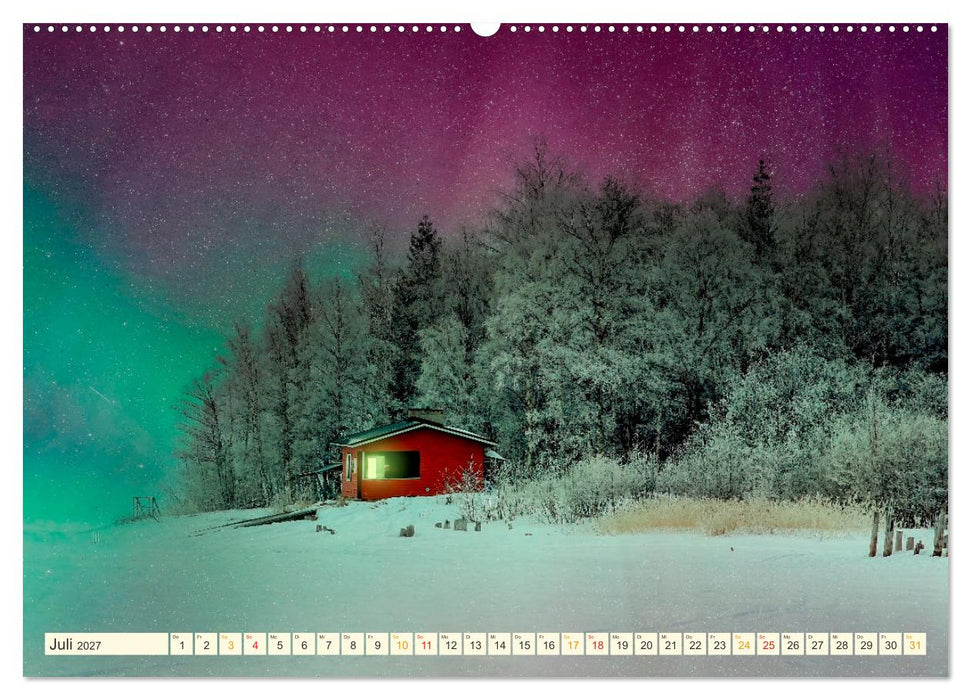 Nordlichter - Aurora Borealis, wunderschön und geheimnisvolll (CALVENDO Premium Wandkalender 2027)