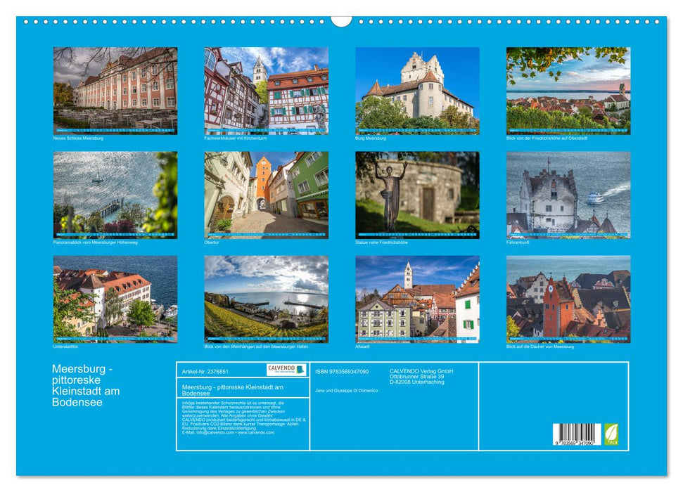 Meersburg - pittoreske Kleinstadt am Bodensee (CALVENDO Wandkalender 2027)