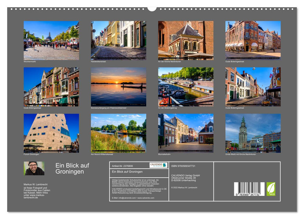 Ein Blick auf Groningen (CALVENDO Premium Wandkalender 2027)