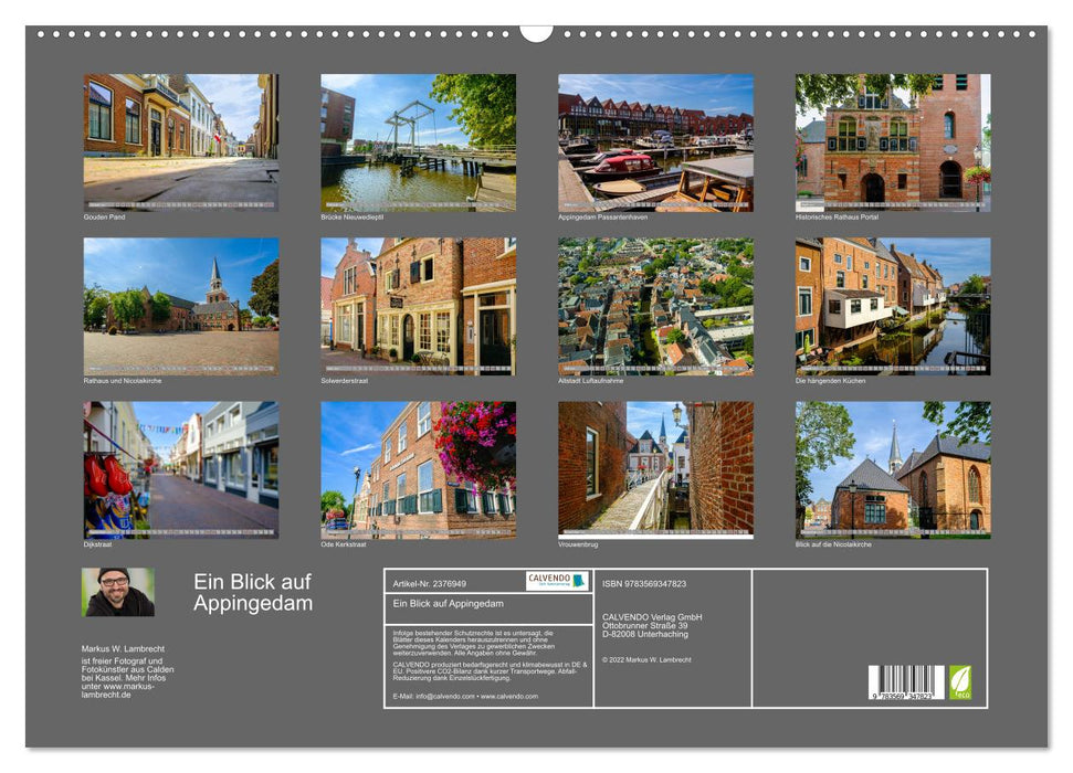 Ein Blick auf Appingedam (CALVENDO Wandkalender 2027)