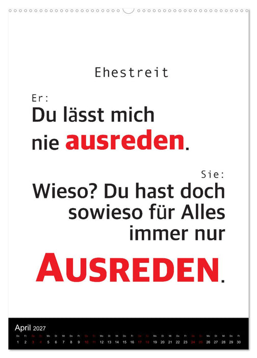Ordentlich durcheinander (CALVENDO Premium Wandkalender 2027)