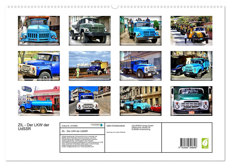 ZIL - Der LKW der UdSSR (CALVENDO Premium Wandkalender 2027)