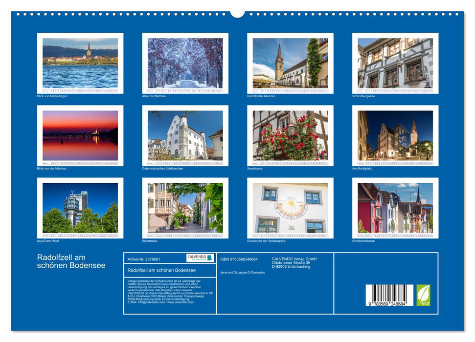 Radolfzell am schönen Bodensee (CALVENDO Premium Wandkalender 2027)