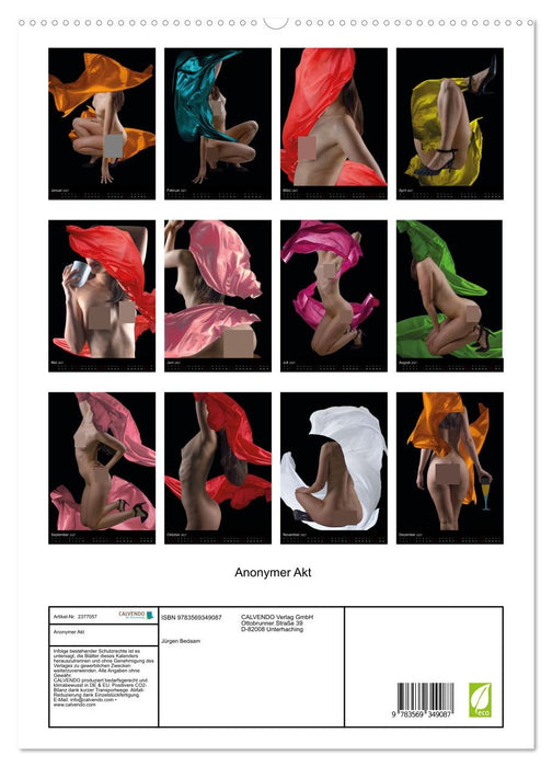 Anonymer Akt (CALVENDO Premium Wandkalender 2027)