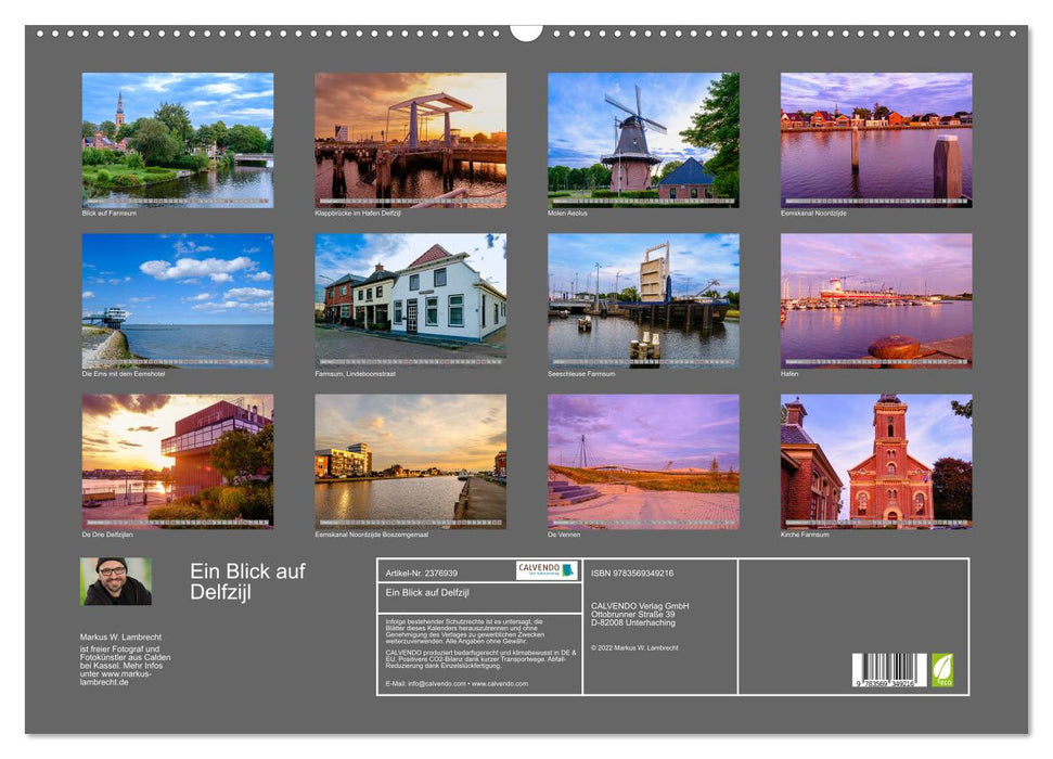 Ein Blick auf Delfzijl (CALVENDO Wandkalender 2027)