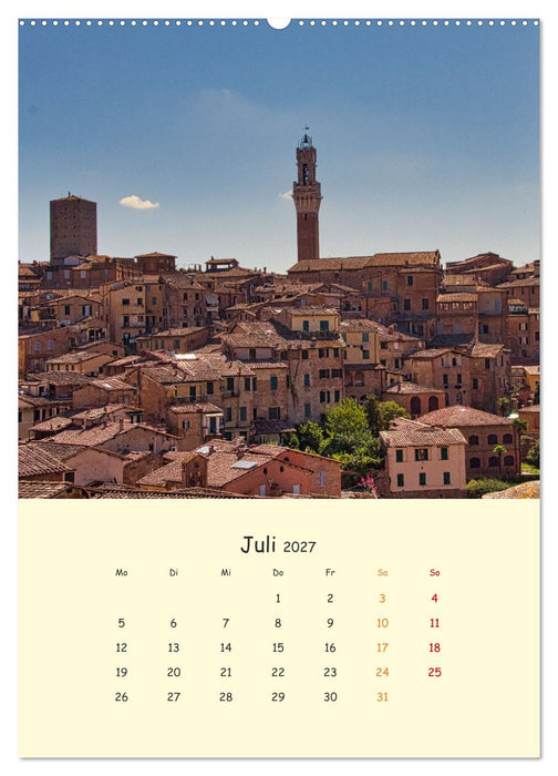 Siena - Impressionen (CALVENDO Premium Wandkalender 2027)