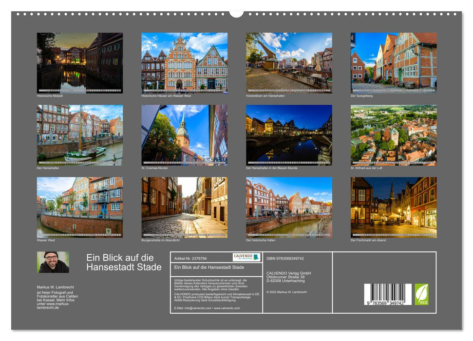 Ein Blick auf die Hansestadt Stade (CALVENDO Premium Wandkalender 2027)