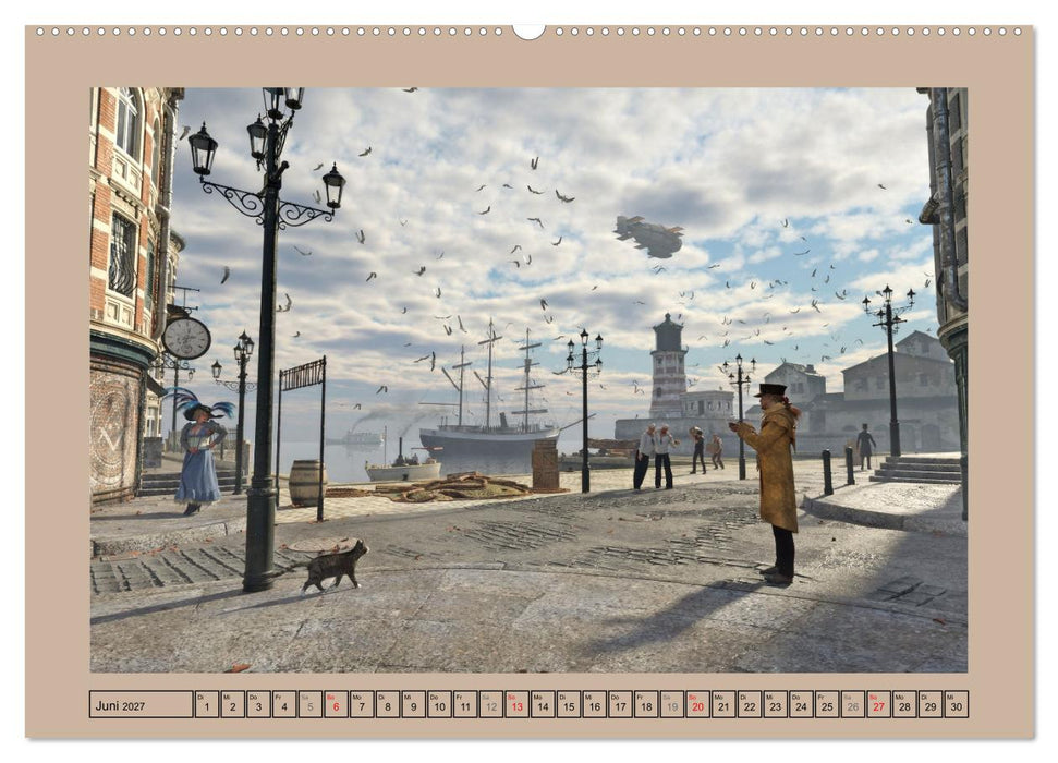 Steampunk Ferien (CALVENDO Wandkalender 2027)