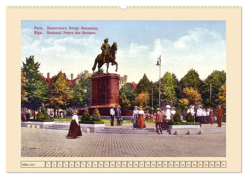 Gruss aus Riga - Historische Ansichtskarten (CALVENDO Wandkalender 2027)
