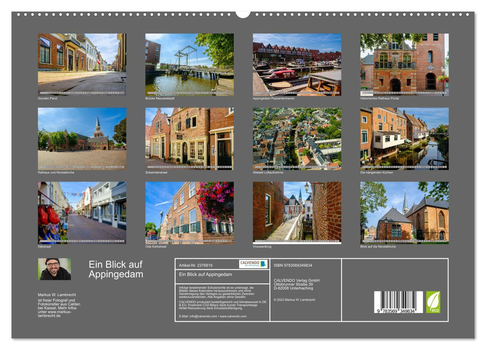 Ein Blick auf Appingedam (CALVENDO Premium Wandkalender 2027)