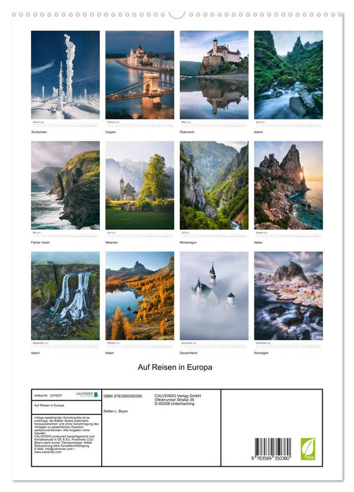 Auf Reisen in Europa (CALVENDO Premium Wandkalender 2027)