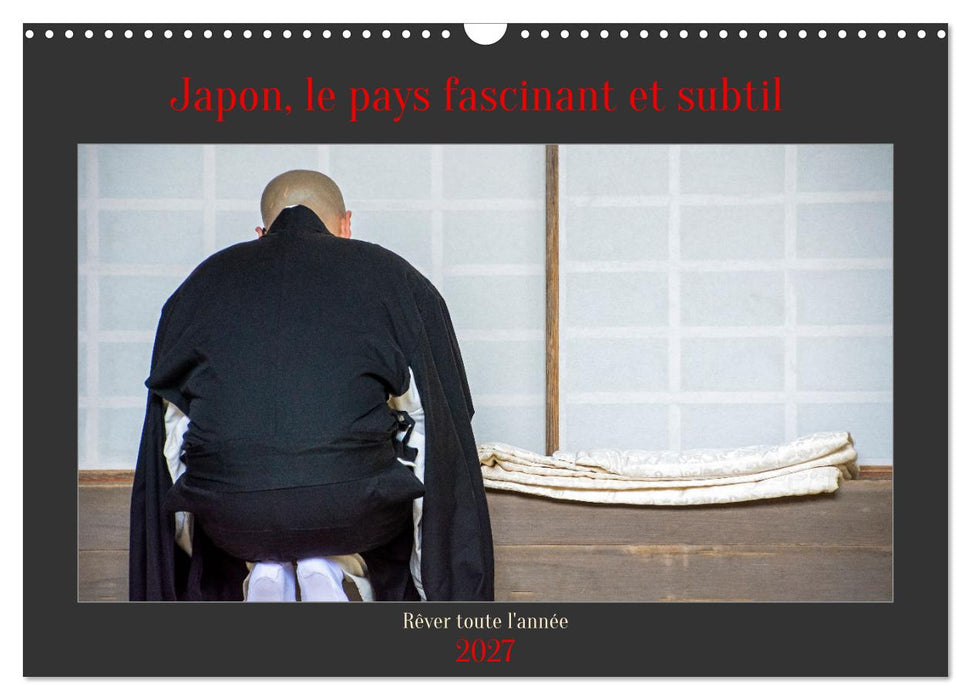 Japon, le pays fascinant et subtil (CALVENDO Calendrier mensuel 2027)