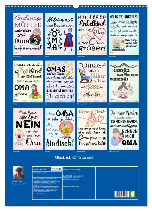 Glück ist, Oma zu sein (CALVENDO Wandkalender 2027)