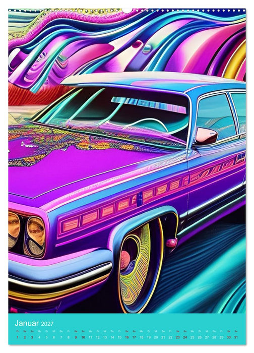 Crazy Neon - Das Farbspektakel (CALVENDO Premium Wandkalender 2027)