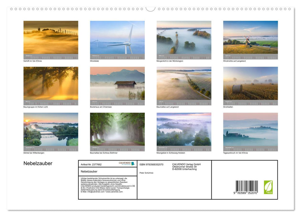 Nebelzauber (CALVENDO Premium Wandkalender 2027)