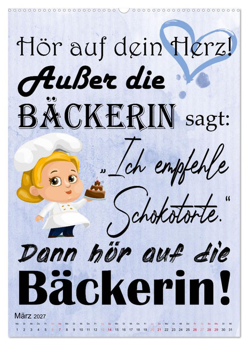 Bäckersprüche (CALVENDO Premium Wandkalender 2027)