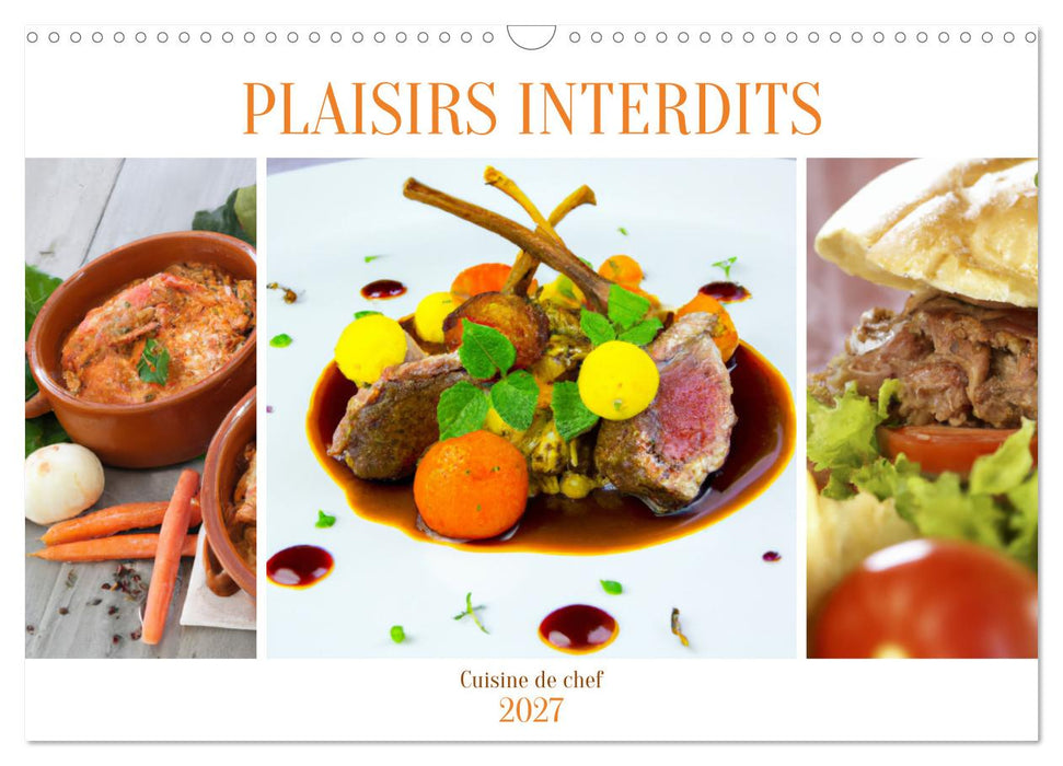 Plaisirs interdits (CALVENDO Calendrier mensuel 2027)
