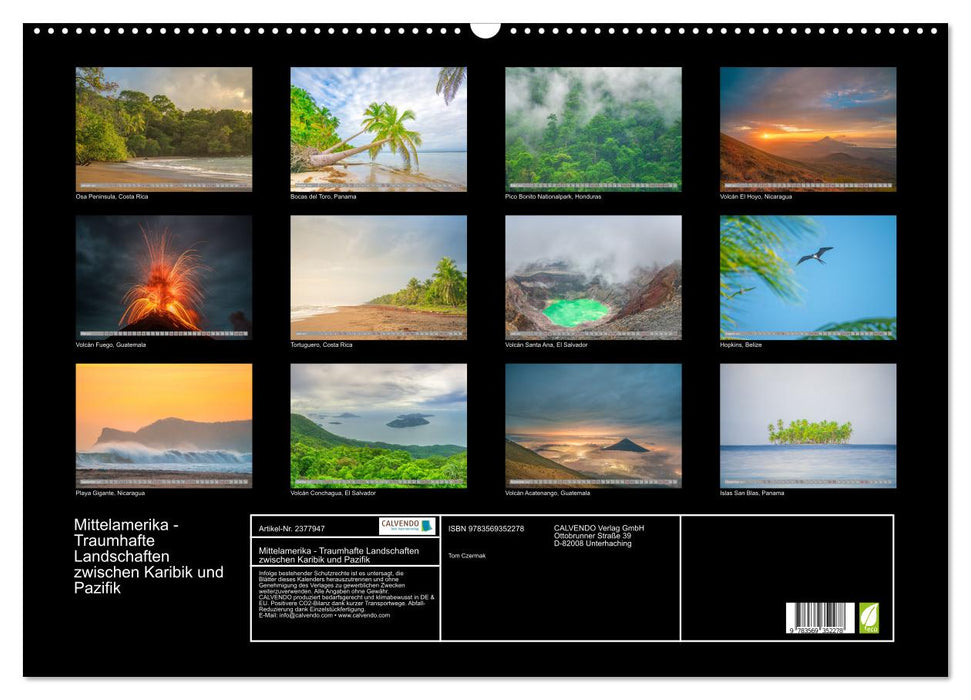 Mittelamerika - Traumhafte Landschaften zwischen Karibik und Pazifik (CALVENDO Wandkalender 2027)