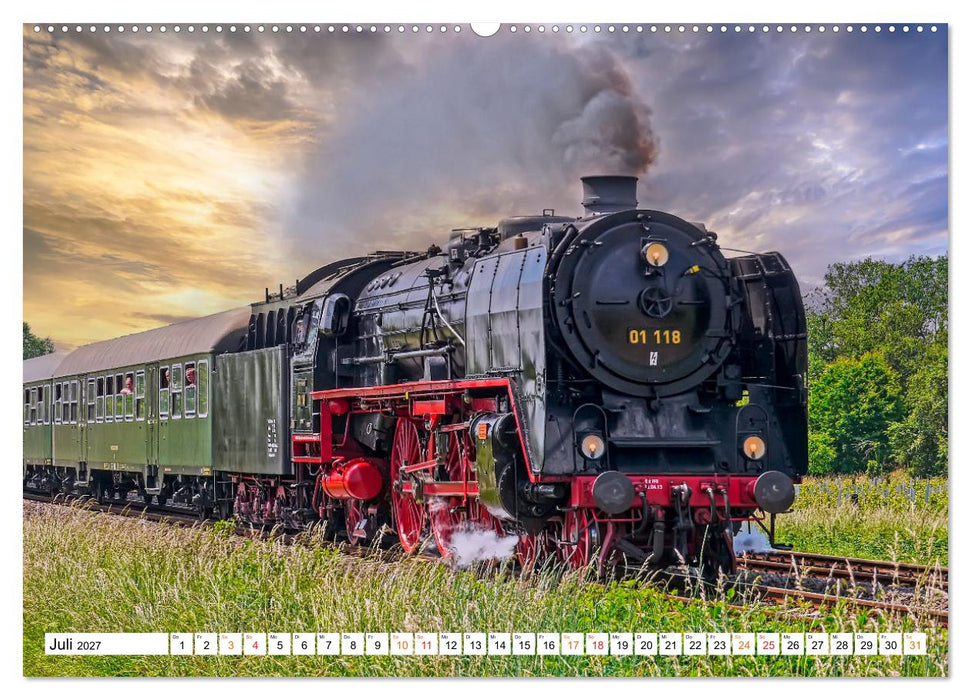 Dampflokomotiven - geliebte Kraftpakete (CALVENDO Premium Wandkalender 2027)