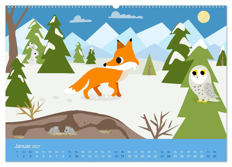 Süße Tierkinder (CALVENDO Premium Wandkalender 2027)