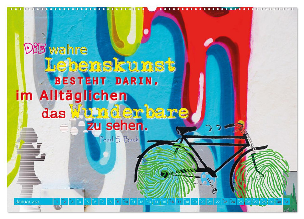 Leben ist das mit den fröhlichen Farben (CALVENDO Premium Wandkalender 2027)