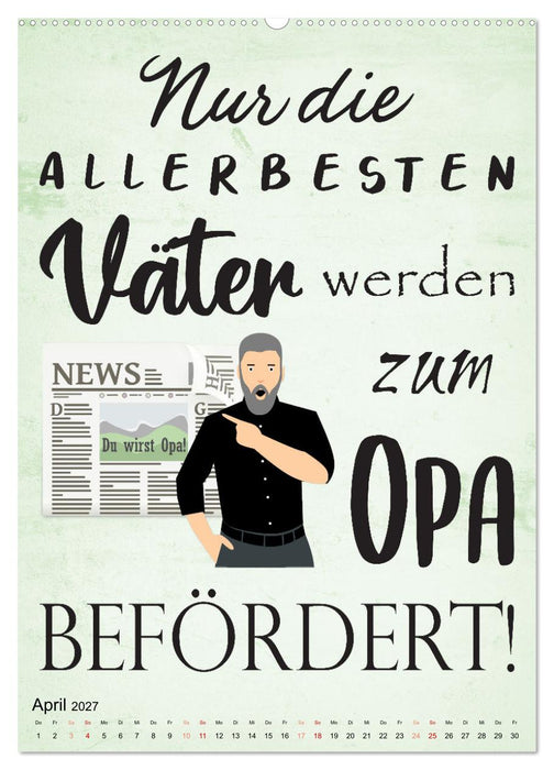 Opa ist der Coolste (CALVENDO Wandkalender 2027)