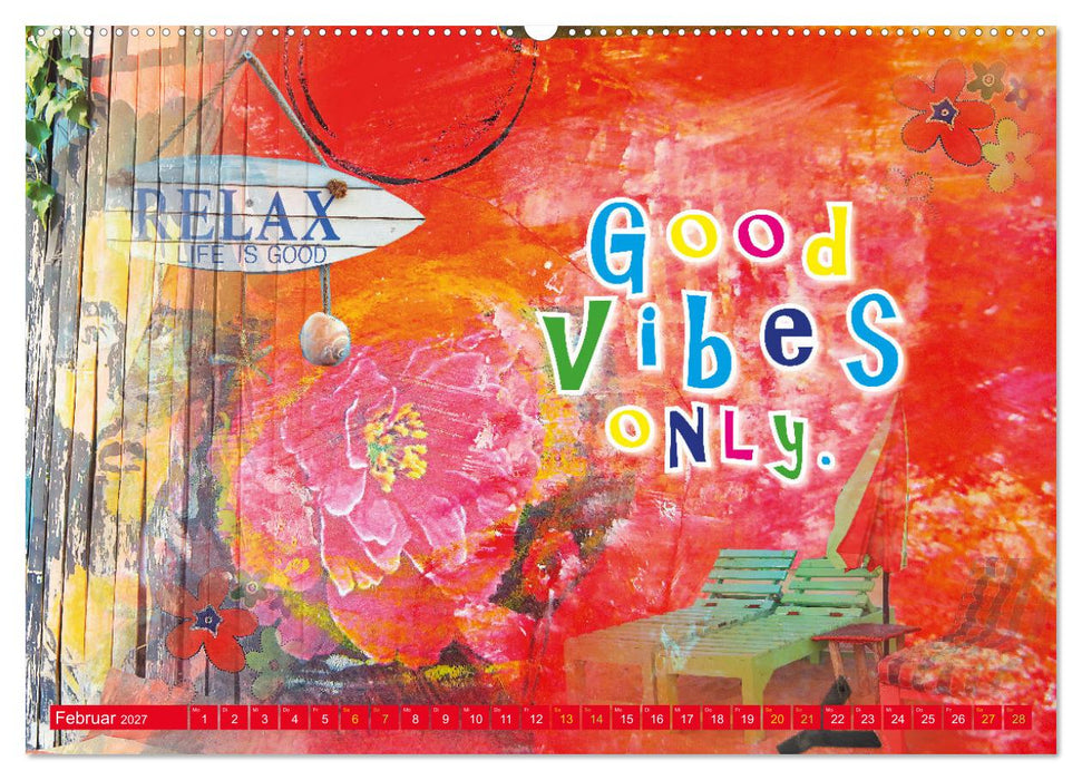 Love and Peace Liebe und Frieden (CALVENDO Premium Wandkalender 2027)