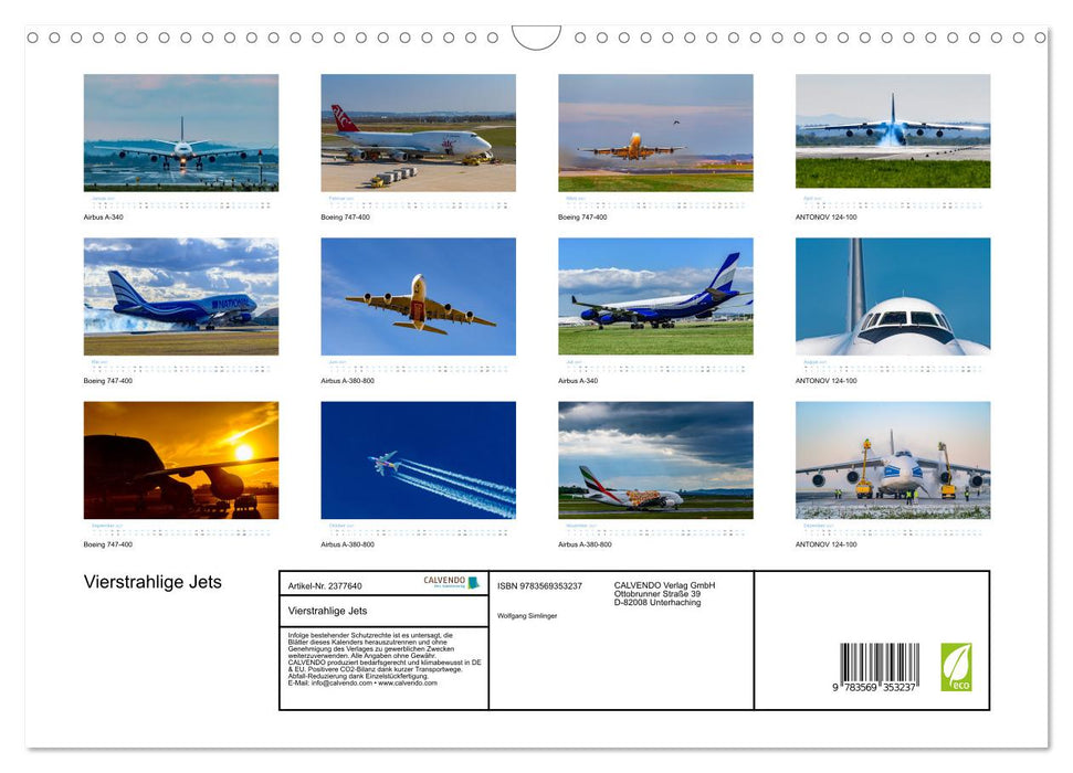 Vierstrahlige Jets (CALVENDO Wandkalender 2027)