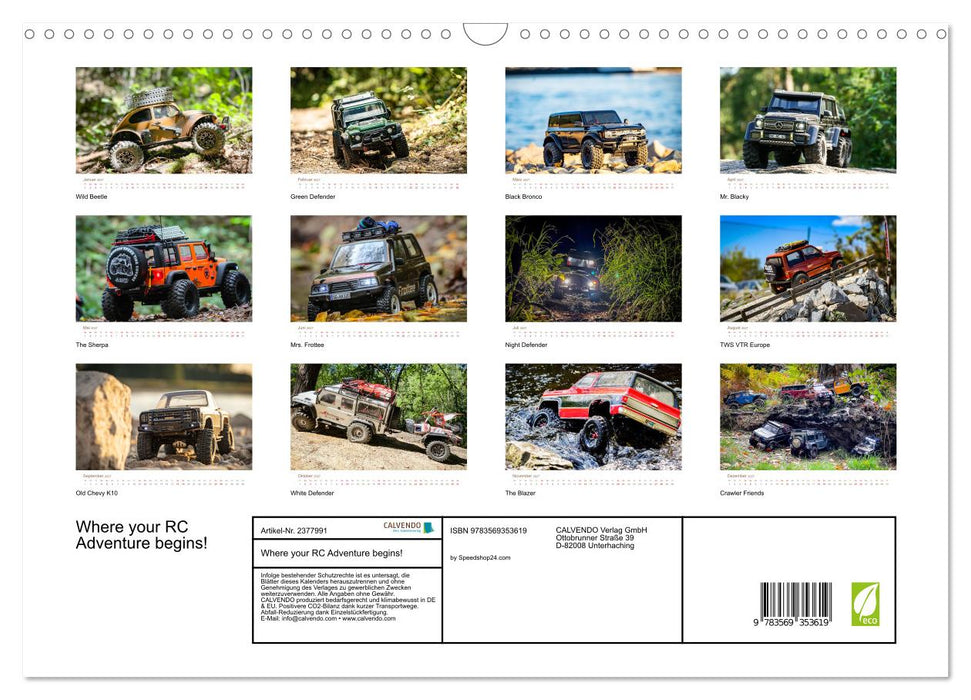 Where your RC Adventure begins! (CALVENDO Wandkalender 2027)