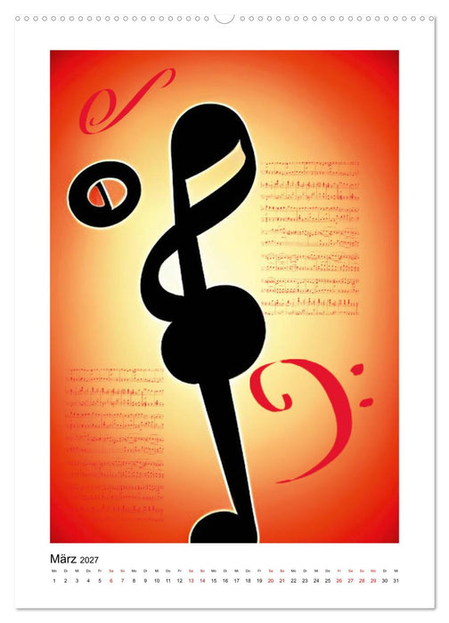 Musikliebe (CALVENDO Premium Wandkalender 2027)