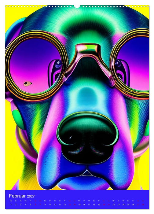 Crazy Neon - Das Farbspektakel (CALVENDO Wandkalender 2027)