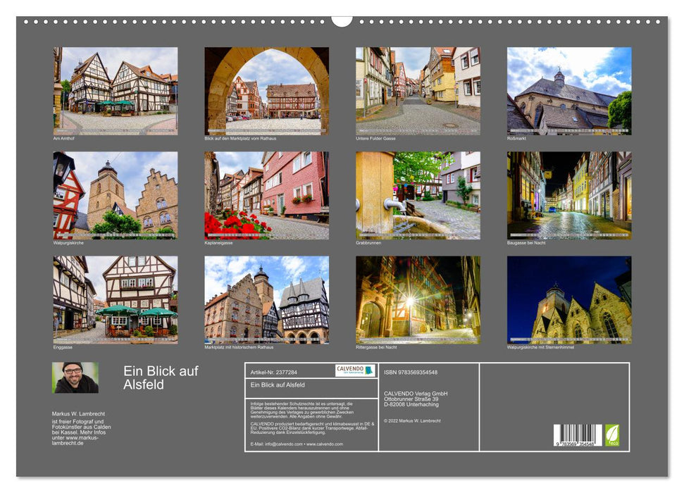 Ein Blick auf Alsfeld (CALVENDO Wandkalender 2027)