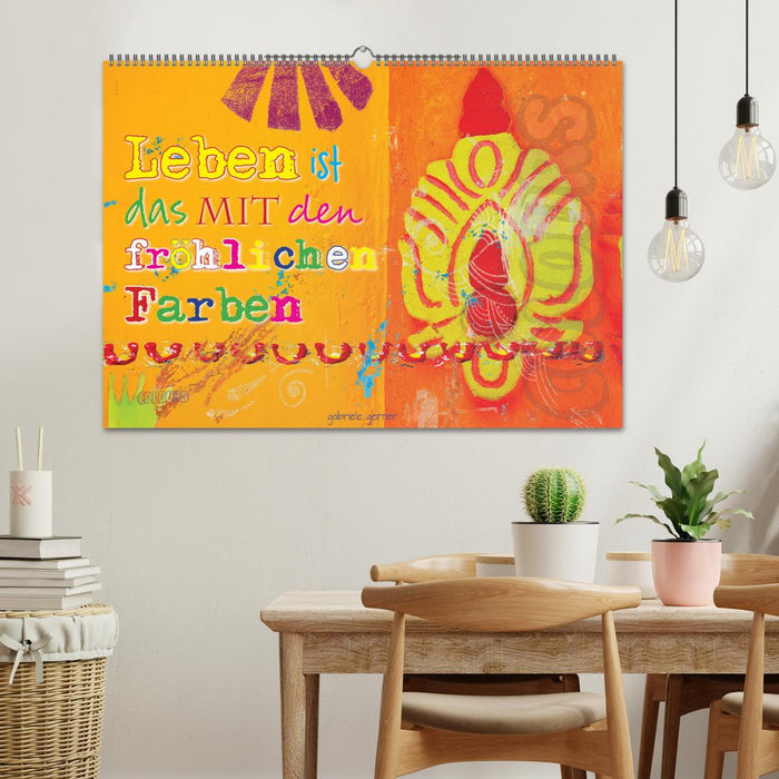 Leben ist das mit den fröhlichen Farben (CALVENDO Wandkalender 2027)