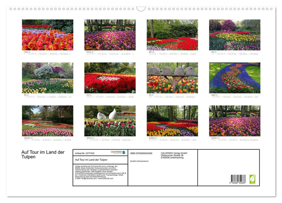 Auf Tour im Land der Tulpen (CALVENDO Wandkalender 2027)