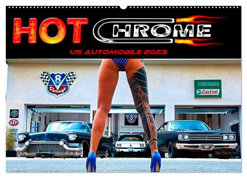 Hot Chrome US Automobile (CALVENDO Wandkalender 2027)